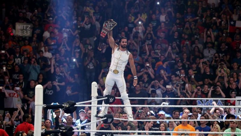 Seth Rollins white and gold gear is iconic