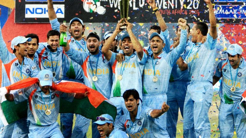 A young, inexperienced Indian team went on to win the inaugural edition of the T20 World Cup in 2007.