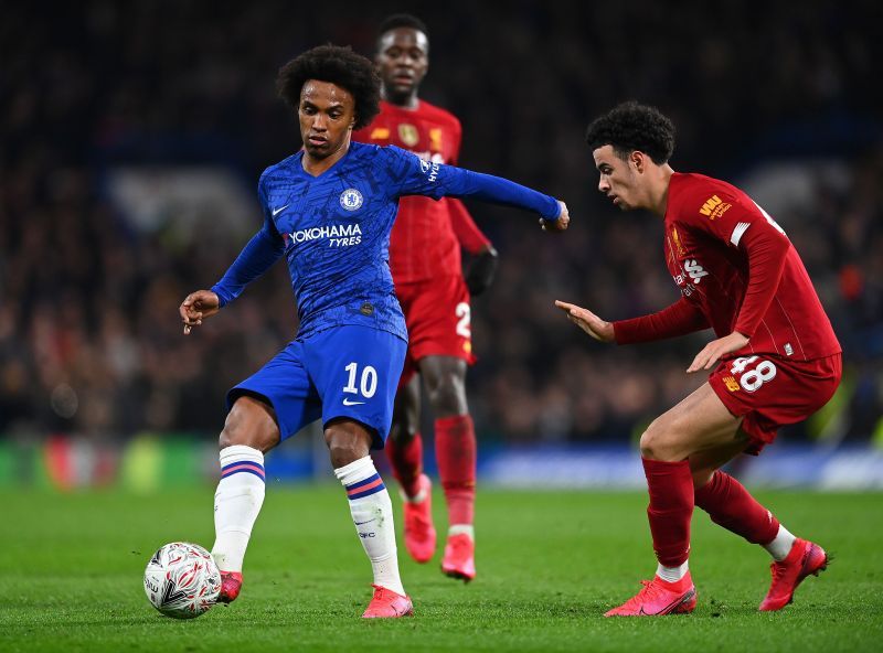 Chelsea winger Willian is among the Premier League players whose current deals expire next month