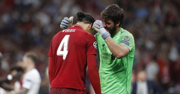 Virgil Van Dijk (left) can launch a few piercing long passes from the back.