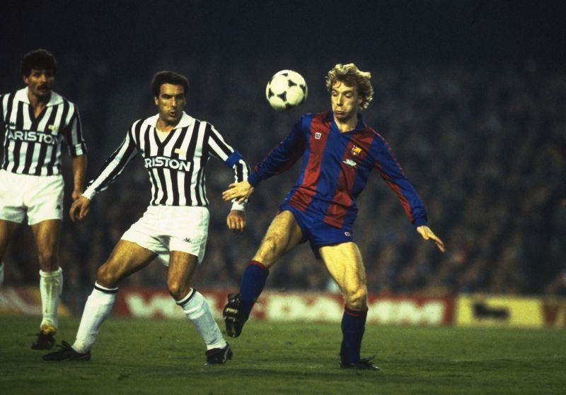 Gaetano Scirea in action against FC Barcelona