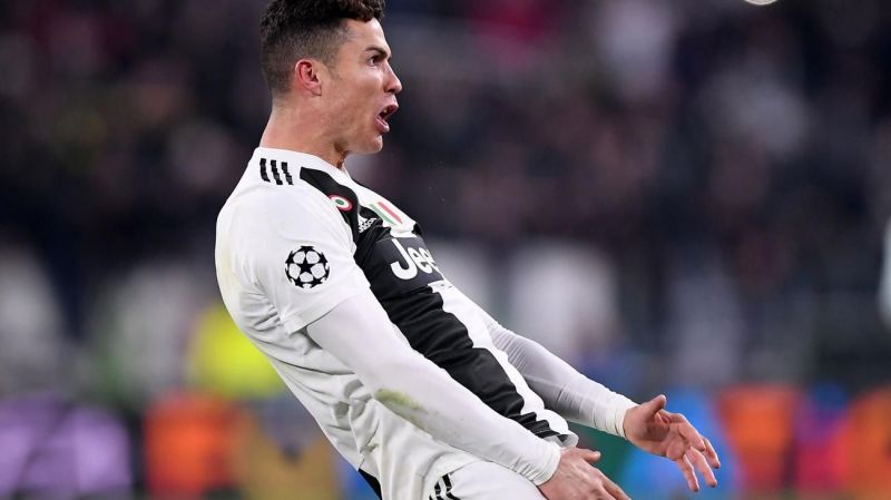 Ronaldo with the infamous &quot;cojones&#039; celebration