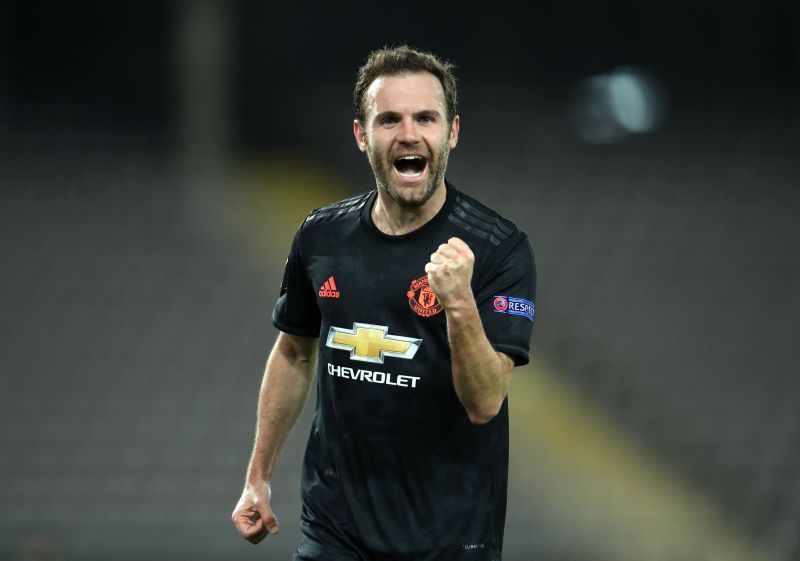 Premier League star Juan Mata in action