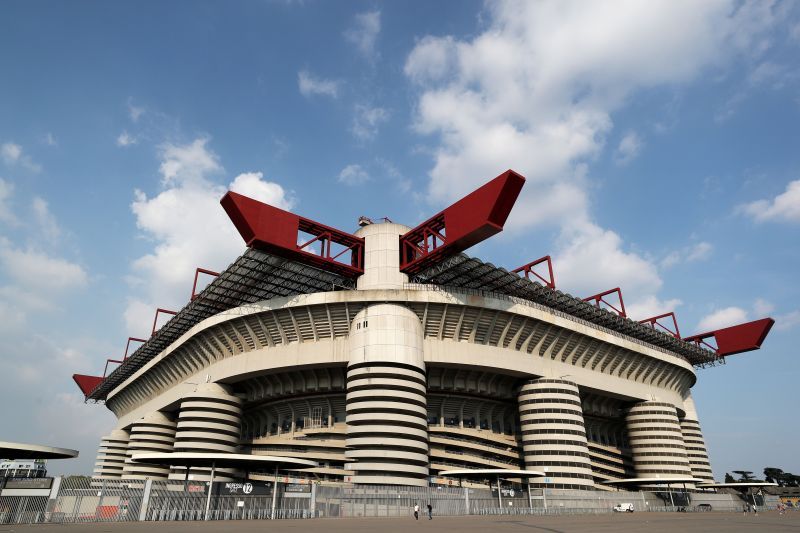The iconic San Siro Stadium in Milan