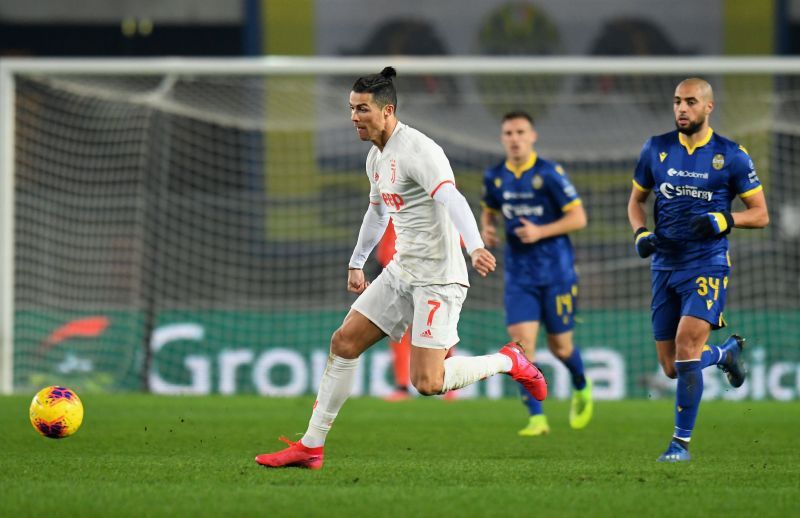 Cristiano Ronaldo in action for Juventus