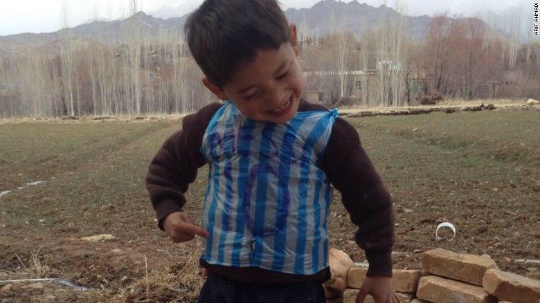The five-year-old Lionel Messi fanatic