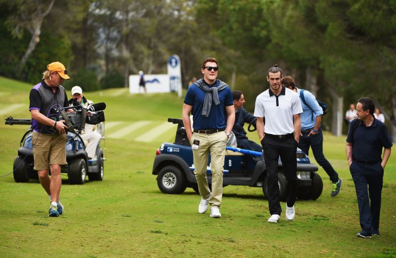 Gareth Bale on the golf course in Spain