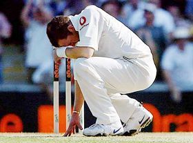 Michael Vaughan dropped Hayden and the bowler was utterly disappointed.