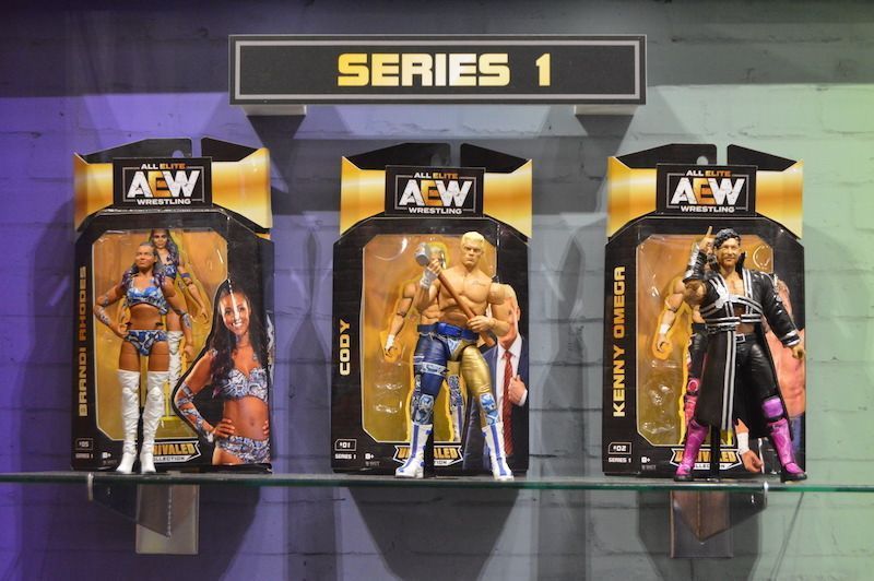 AEW are due to release their first action figures shortly.