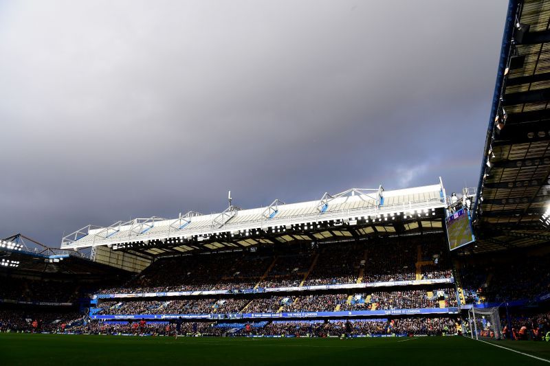 A view inside Stamford Bridge in a game against Everton