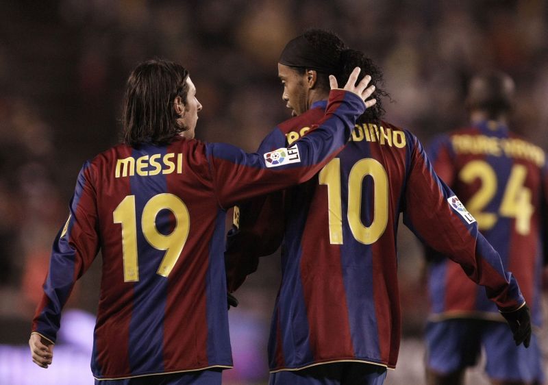 Messi and Ronaldinho complete Eto'o dream attacking trio