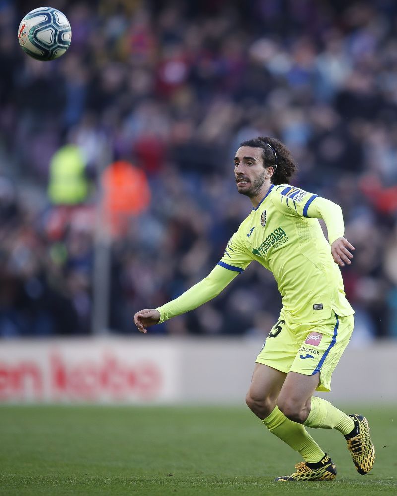 Getafe &#039;s Marc Cucurella in action