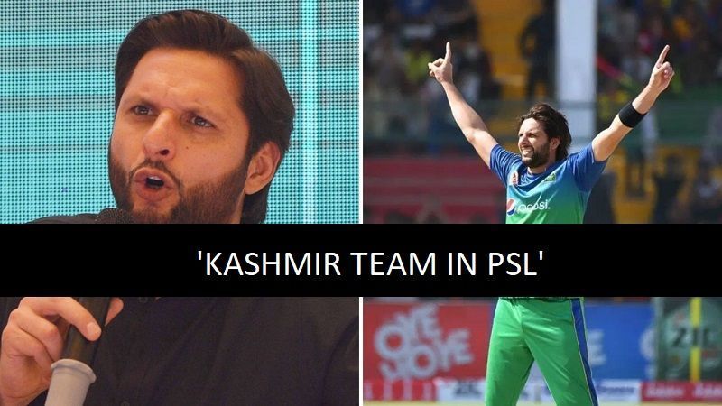 Enter caption Will Shahid Afridi get his desire of a Kashmir PSL team fulfilled?