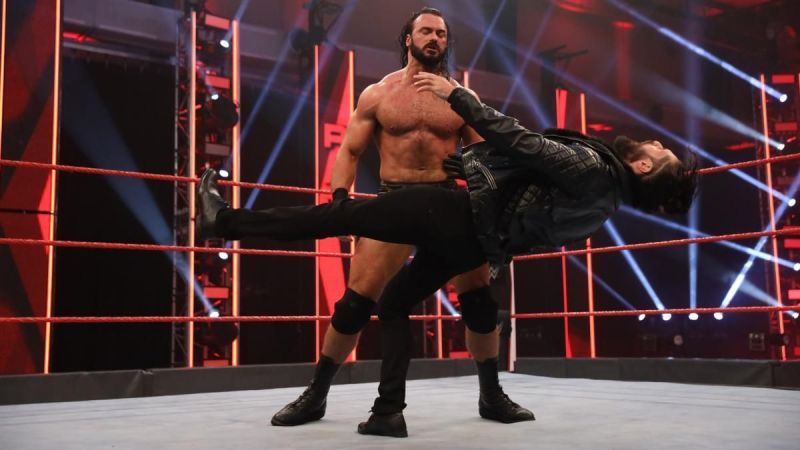 Drew McIntyre and Seth Rollins