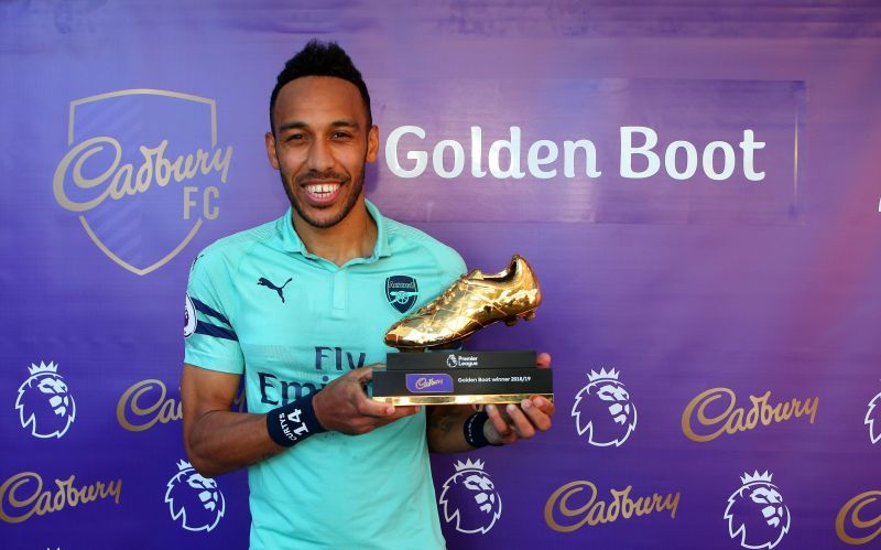 Pierre-Emerick Aubameyang won the Premier League's Golden Boot after joining Arsenal from Borussia Dortmund