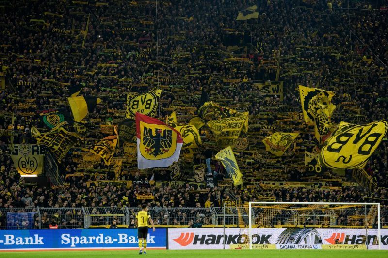 The terraces of the Bundesliga are a defining image of the game in Germany