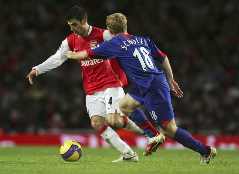 Scholes and Fabregas were often a part of many interesting duels in midfield