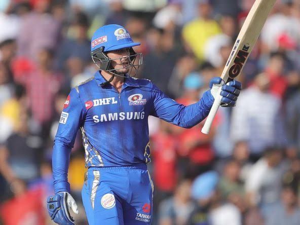 Quinton de Kock was the highest run-getter for MI in IPL 2019