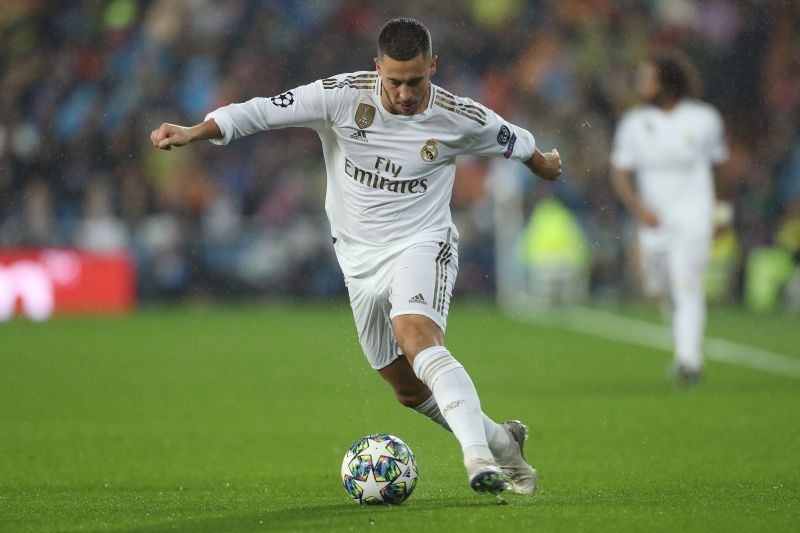 Eden Hazard in action for Real Madrid
