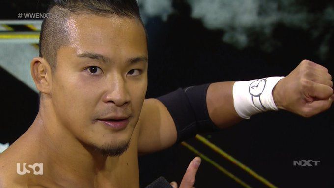 Kushida looked to join Akira Tozawa at 2-0