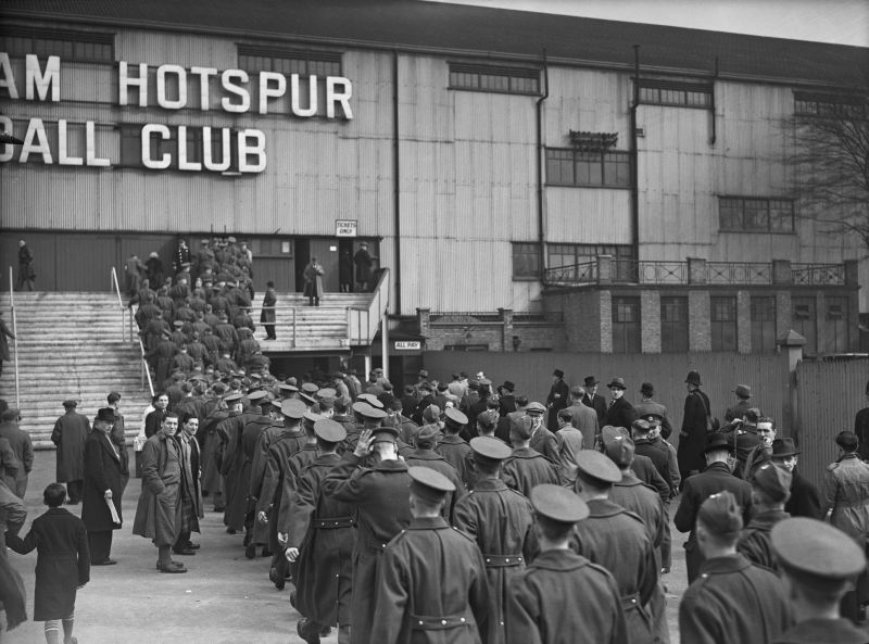 Servicemen At White Hart Lane