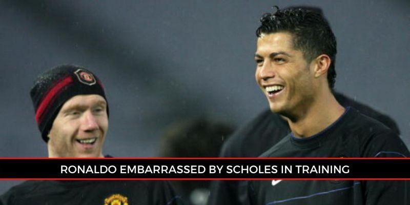 Ronaldo was left starstruck by Scholes.