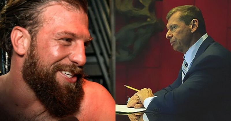 Drew Gulak and Vince McMahon.