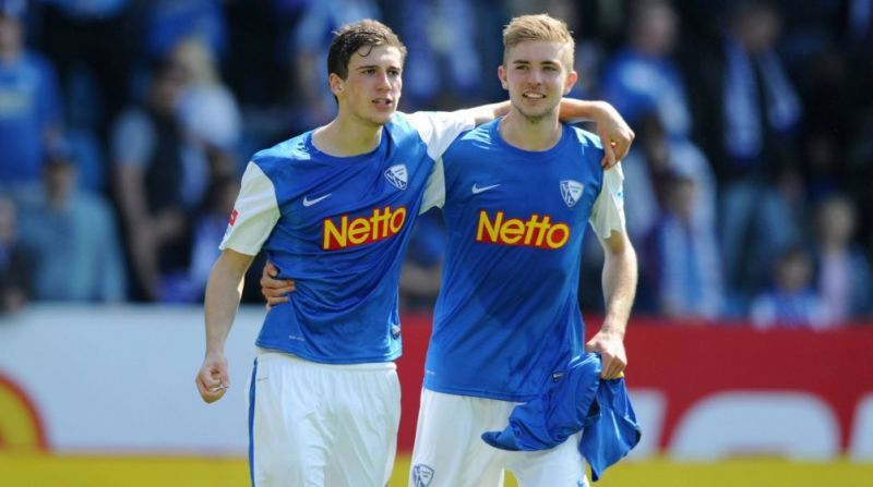 German internationals Leon Goreztka and Christoph Kramer playing for Bochum