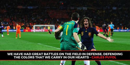 Casillas and Puyol were Spain's leaders and lynchpins in defence at the 2010 World Cup.