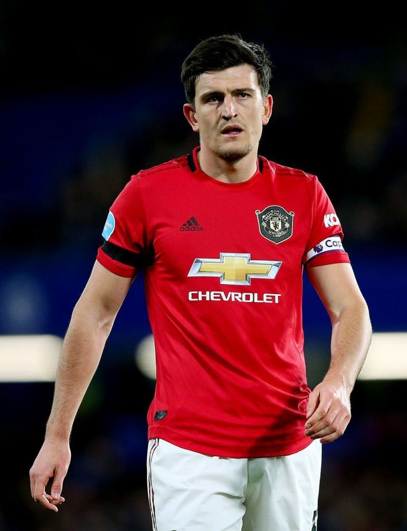 Maguire in action for Manchester United