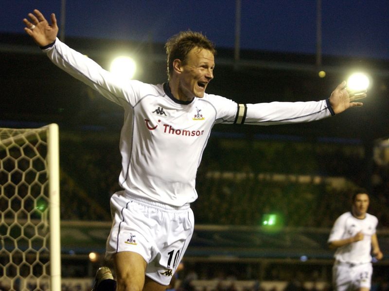 Teddy Sheringham was a prolific goalscorer with the Spurs