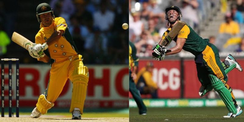 Apart from Sachin Tendulkar, Dilshan also chose Ricky Ponting (left) as captain and AB de Villiers as a wicket-keeper batsman