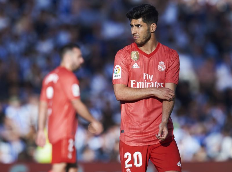 Marco Asensio made his return to training after almost 250 days on the sidelines