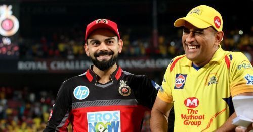 Virat Kohli (left) and MS Dhoni