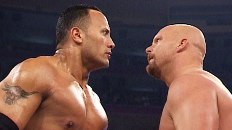 The Rock vs Austin