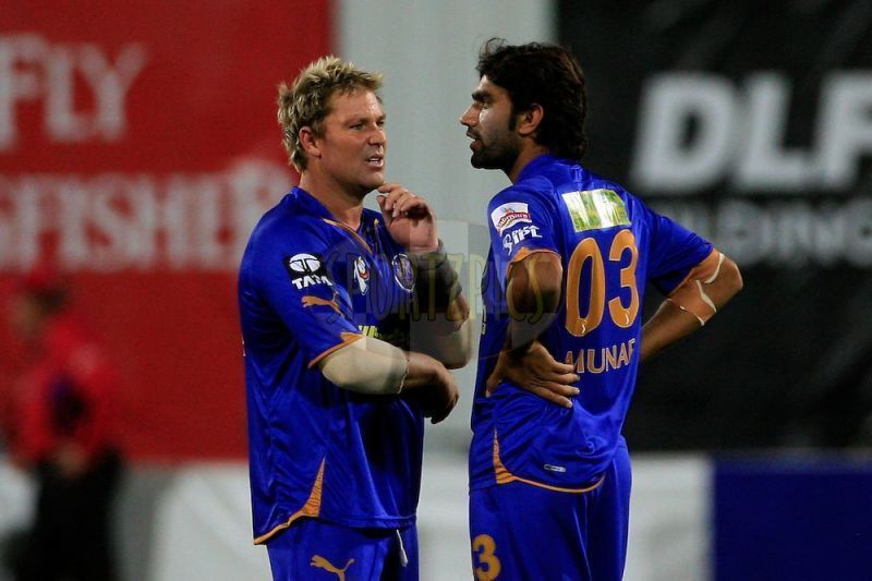 Munaf Patel was one of RR's star bowlers in IPL 2008