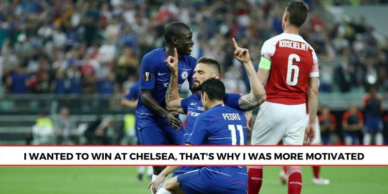 Giroud took time to reflect, a year on from their Europa League win against Arsenal. (Picture: Sportskeeda) 