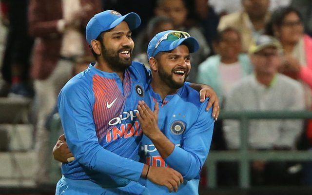 Rohit Sharma (L) feels Suresh Raina will make an Indian cricket team comeback