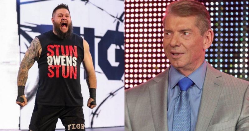 Kevin Owens and Vince McMahon.