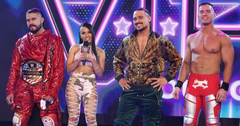 Andrade, Zelina Vega, Angel Garza and Austin Theory.