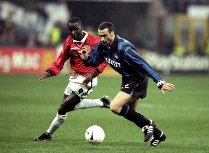 Giuseppe Bergomi and Andy Cole