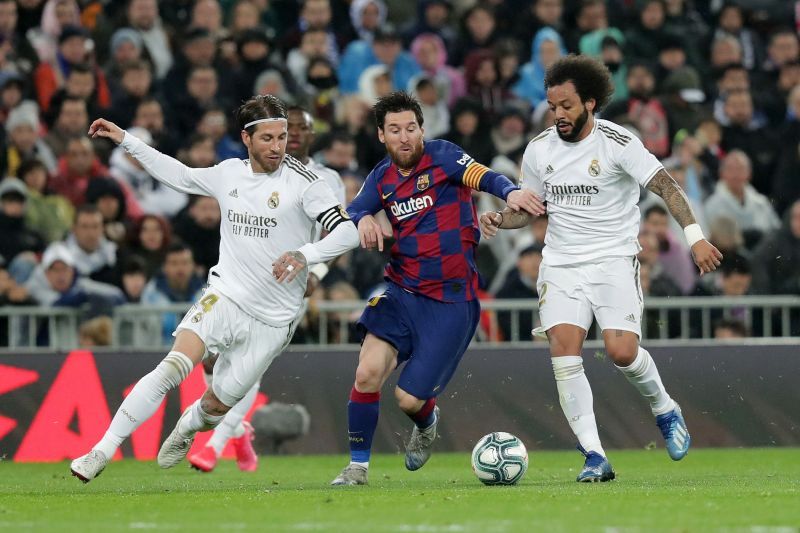 Real Madrid and Barcelona in the El Clasico