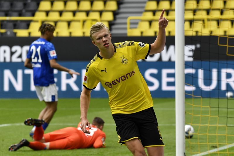 Erling Haaland has scored 10 goals in as many Bundesliga appearances
