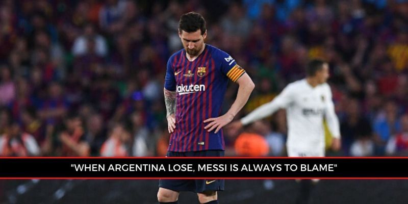 Lionel Messi has often delivered for Barcelona but fails to do so with Argentina