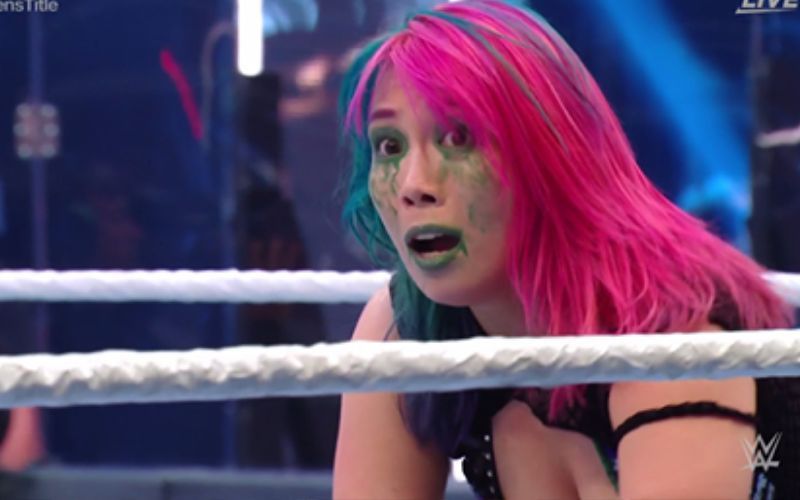 Asuka didn&#039;t look happy with this match