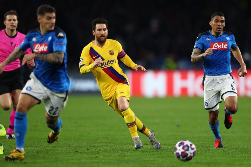 Barcelona played a 1-1 draw vs Napoli in the first leg of their Champions League Round of Sixteen fixture.