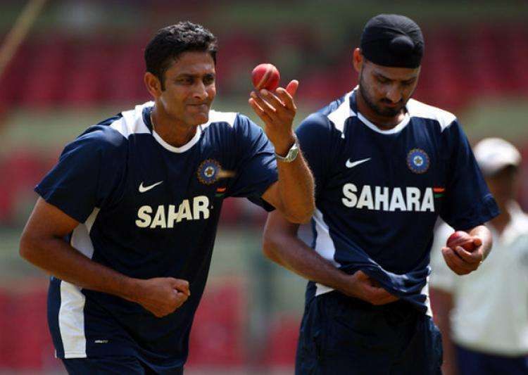 Anil Kumble and Harbhajan Singh formed one of the most lethal bowling partnerships for India