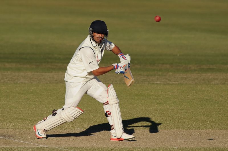 Karun Nair in action during a match