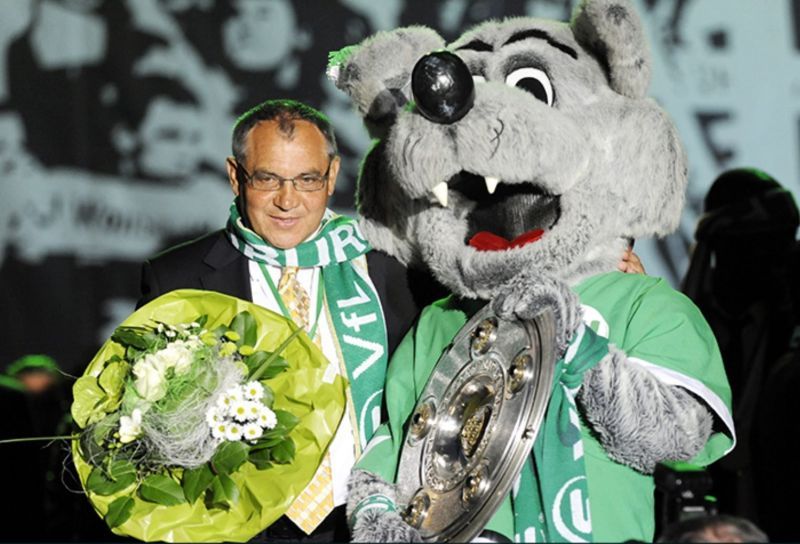 Felix Magath led Wolfsburg to the Bundesliga title in 2009.