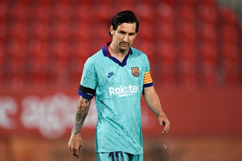 Lionel Messi in action for Barcelona